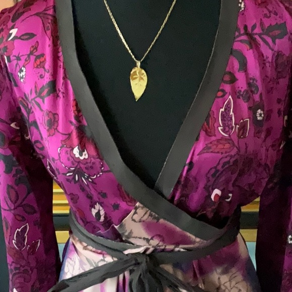 Odd Molly silk wrap top M - Picture 3 of 14